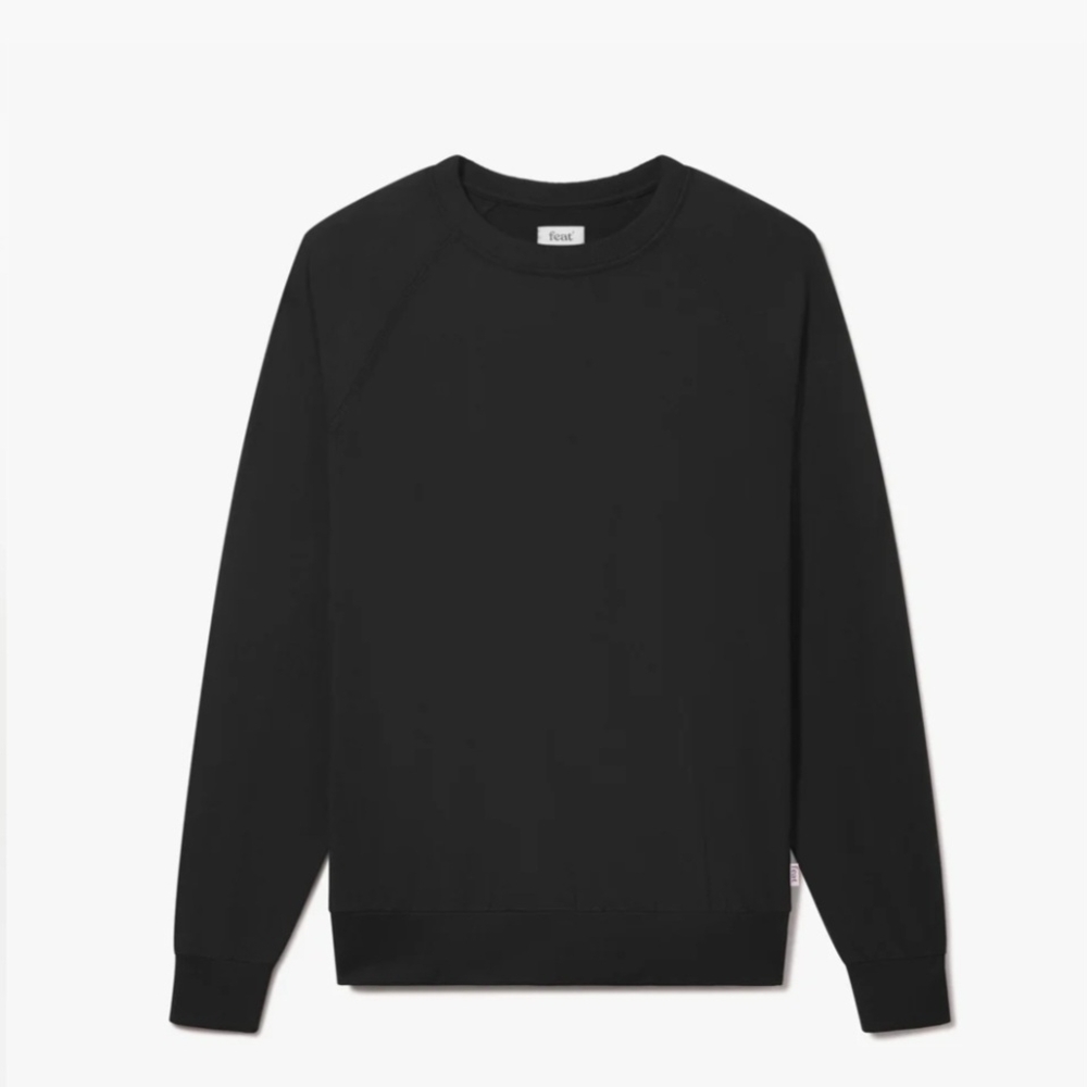 NWT Feat Unisex Black Crewneck Sweater (Size: M, L)